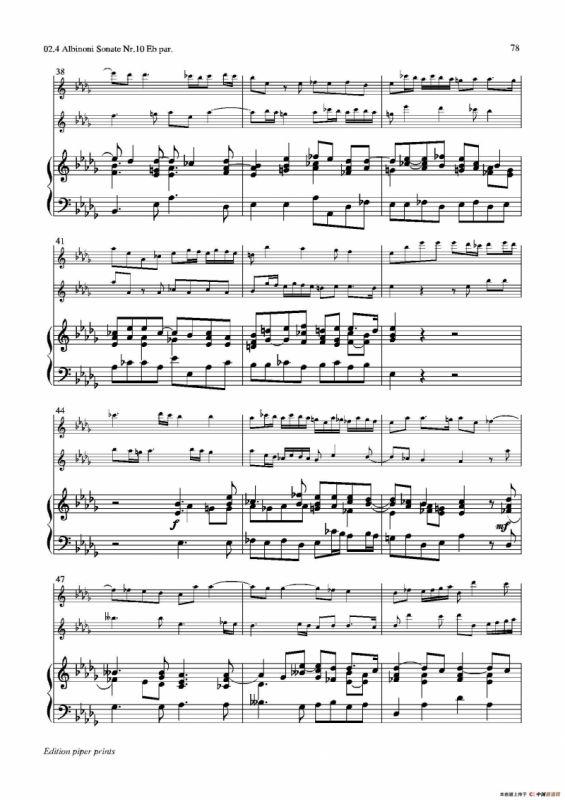 Sonate Nr.10（中音萨克斯二重奏+管风琴）