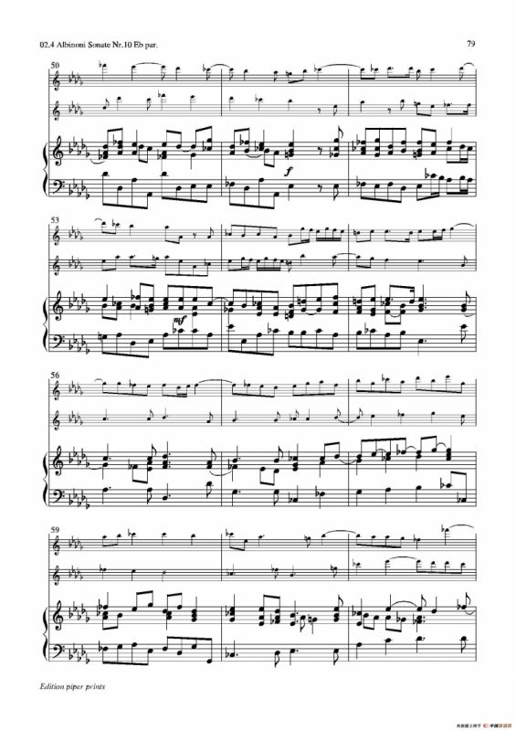 Sonate Nr.10（中音萨克斯二重奏+管风琴）