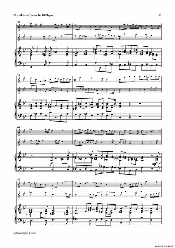 Sonate Nr.10（次中音萨克斯二重奏+管风琴）