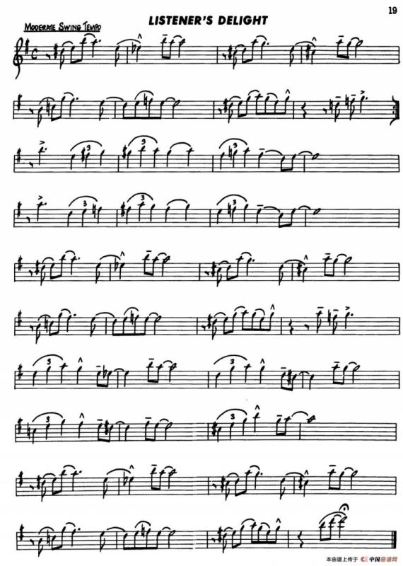 Basic Jazz Conception for saxophone（LISTENERs DELIGHT）