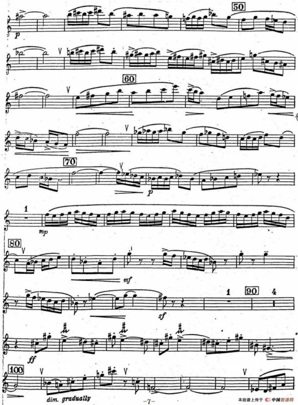 克莱斯顿《中音萨克斯管奏鸣曲》第三乐章