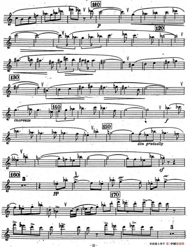 克莱斯顿《中音萨克斯管奏鸣曲》第三乐章