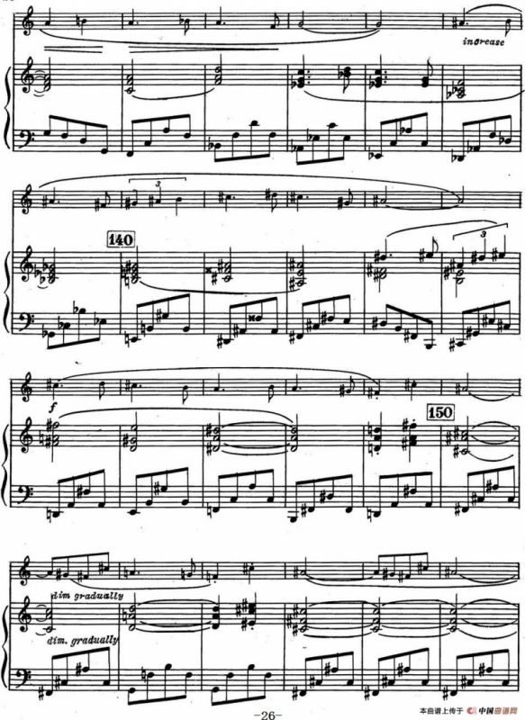 克莱斯顿《中音萨克斯管奏鸣曲》第三乐章（中萨+钢琴伴奏）