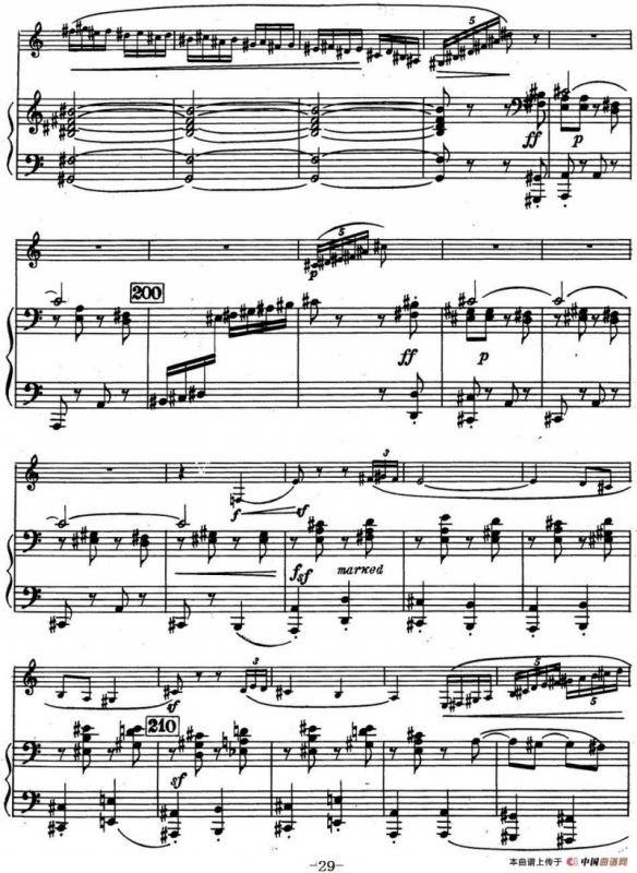 克莱斯顿《中音萨克斯管奏鸣曲》第三乐章（中萨+钢琴伴奏）