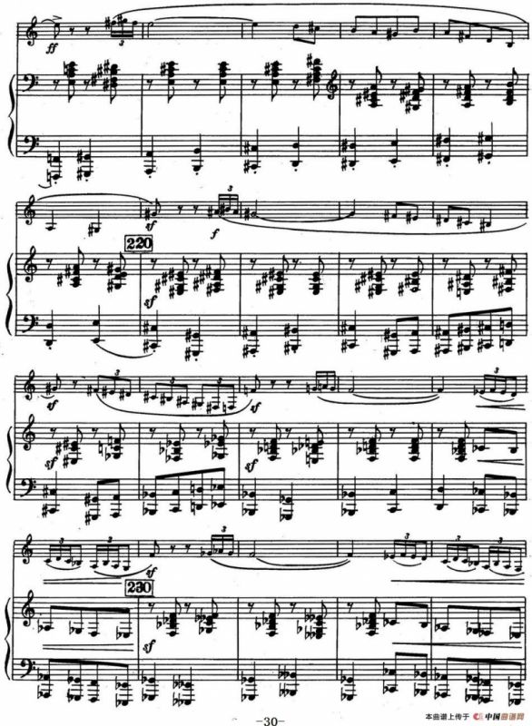 克莱斯顿《中音萨克斯管奏鸣曲》第三乐章（中萨+钢琴伴奏）