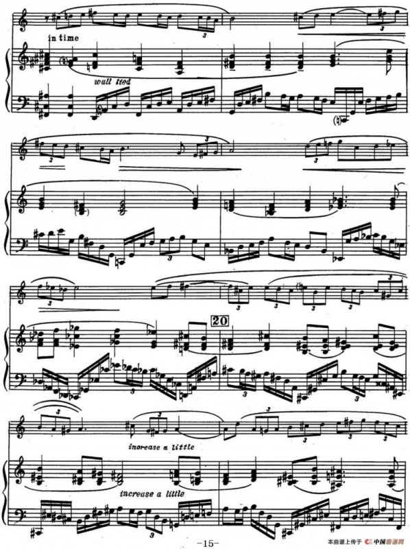 克莱斯顿《中音萨克斯管奏鸣曲》第二乐章（中萨+钢琴伴奏）