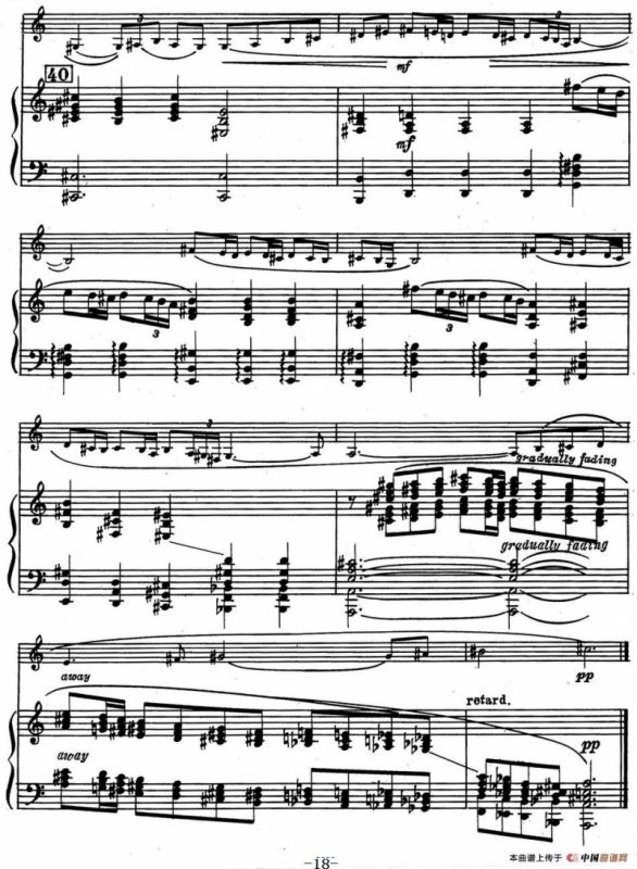 克莱斯顿《中音萨克斯管奏鸣曲》第二乐章（中萨+钢琴伴奏）