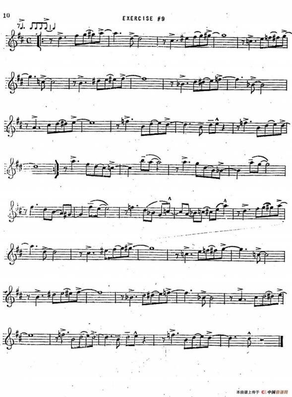 Intermediate Jazz Conception by Lennie Niehaus（20 Jazz Exercises）