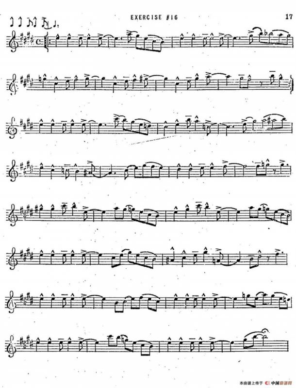 Intermediate Jazz Conception by Lennie Niehaus（20 Jazz Exercises）
