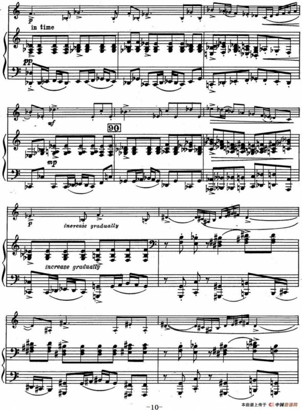 克莱斯顿《中音萨克斯管奏鸣曲》第一乐章（中萨+钢琴伴奏）