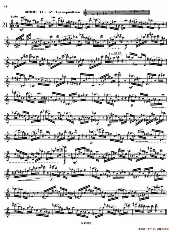 拉库尔萨克斯管练习曲28首（21—28）