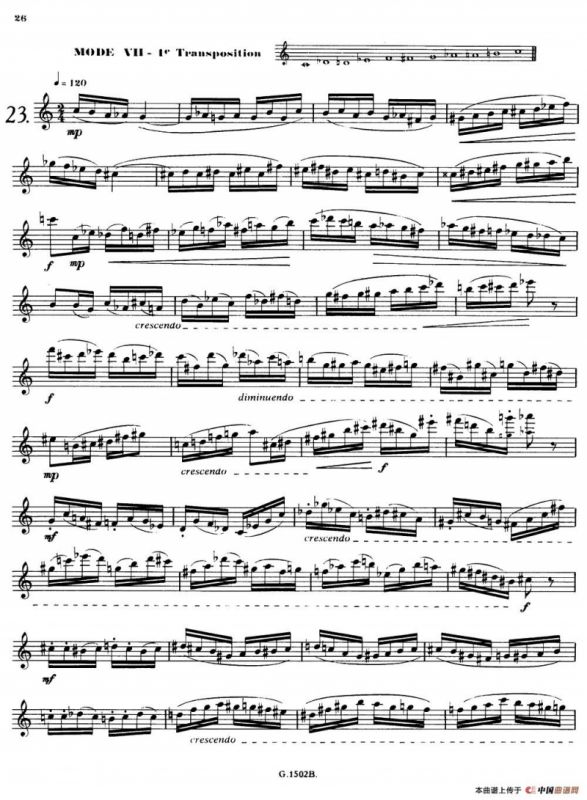 拉库尔萨克斯管练习曲28首（21—28）