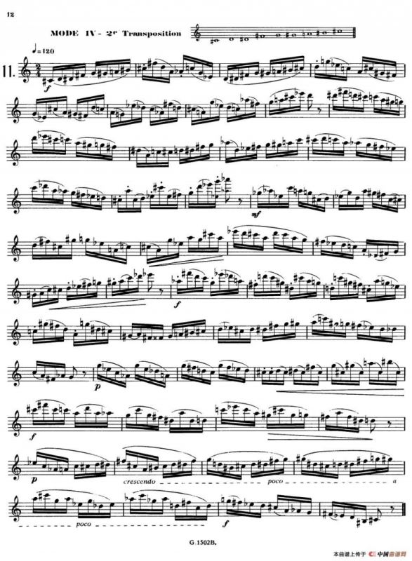 拉库尔萨克斯管练习曲28首（11—15）