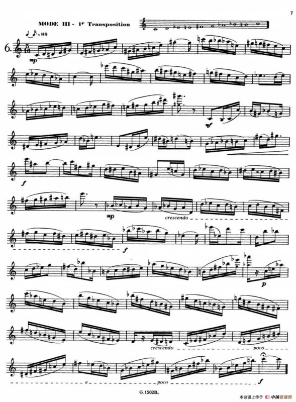 拉库尔萨克斯管练习曲28首（6—10）