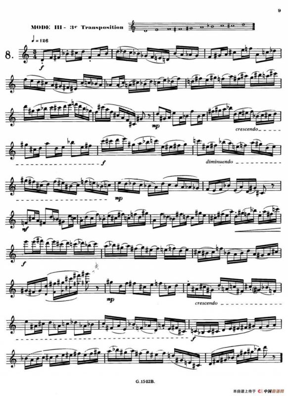 拉库尔萨克斯管练习曲28首（6—10）