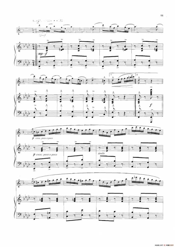 Pequena Czarda（小查尔达什）（萨克斯+钢琴伴奏）