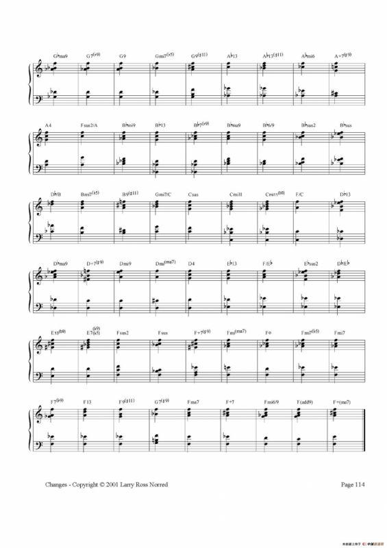 常见爵士音阶（P.101——126）