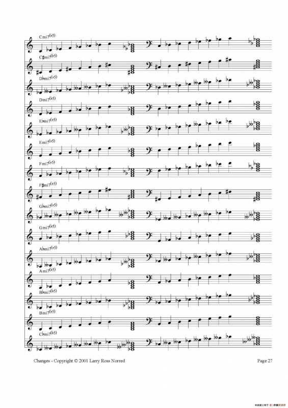 常见爵士音阶（P.21——40）