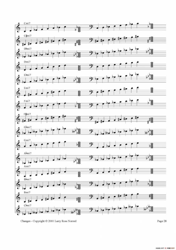 常见爵士音阶（P.21——40）