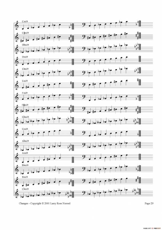 常见爵士音阶（P.21——40）