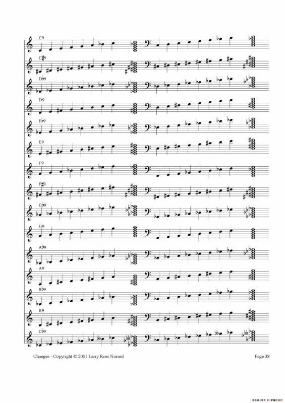 常见爵士音阶（P.21——40）