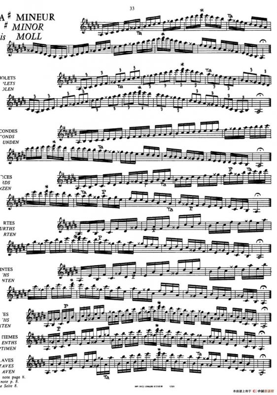 五线谱音阶练习（P28——33）