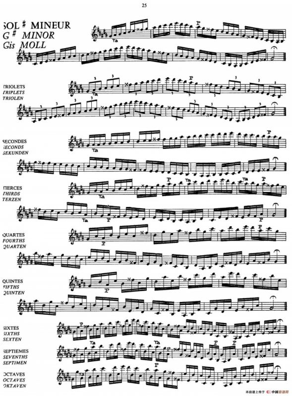 五线谱音阶练习（P23——27）