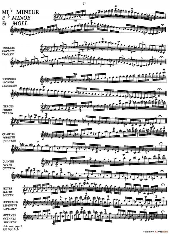 五线谱音阶练习（P23——27）