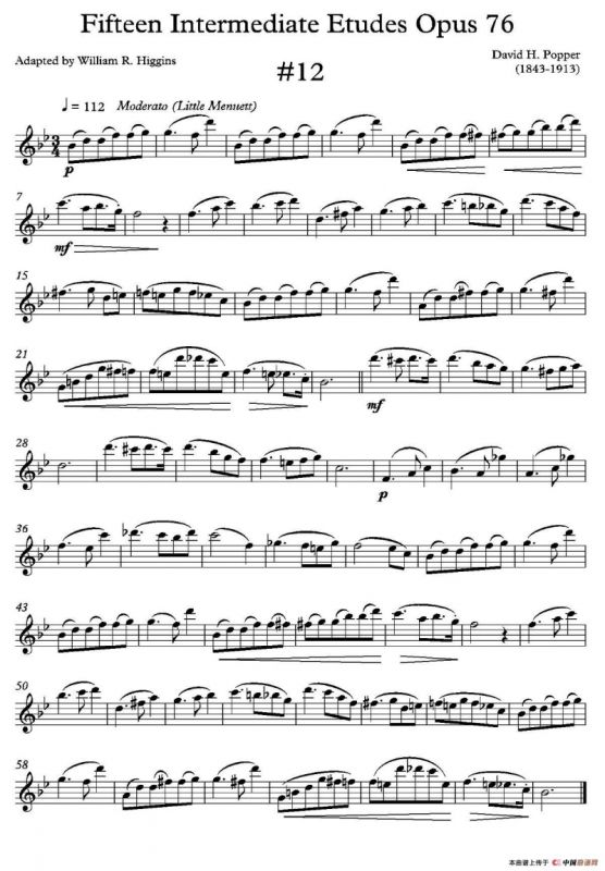 中级练习曲15首 Op76（12）