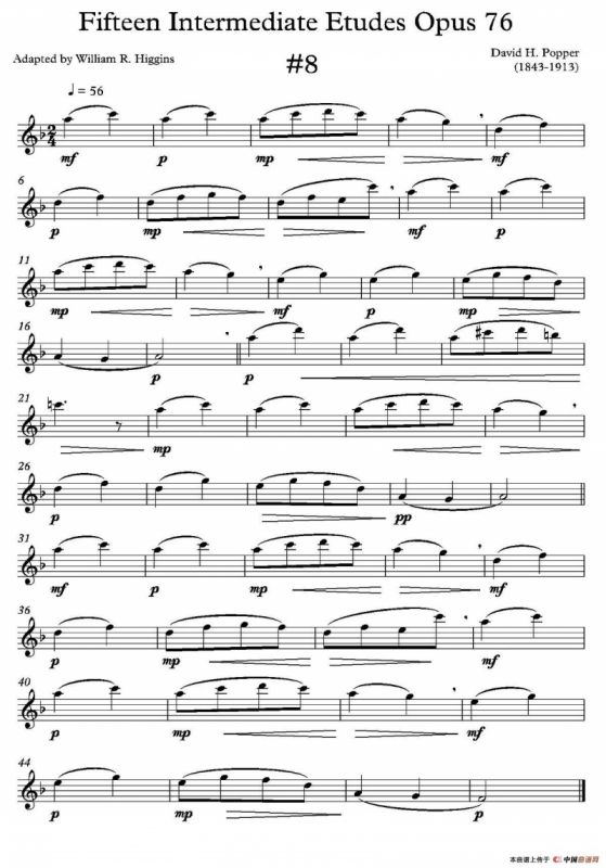 中级练习曲15首 Op76（8）