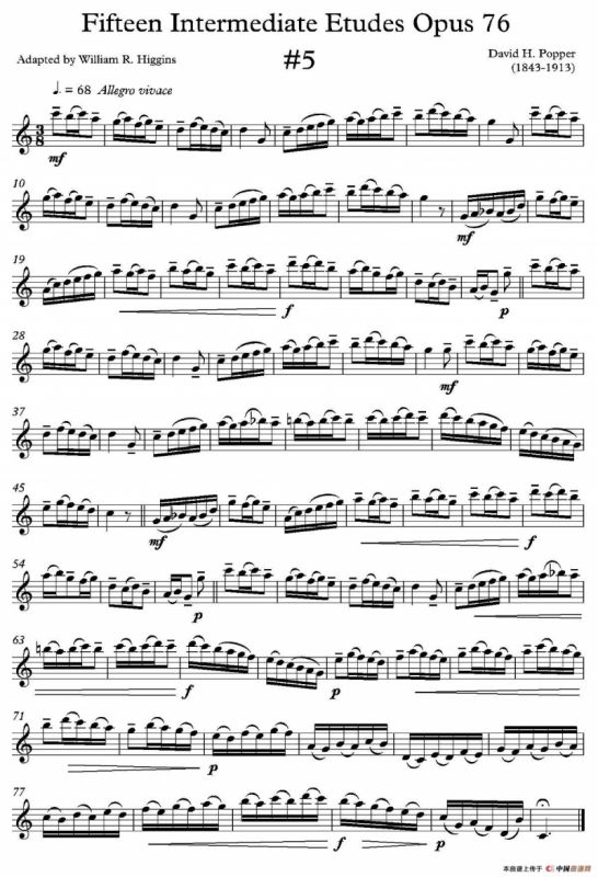 中级练习曲15首 Op76（5）