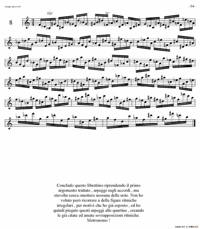 Sax Arpeggi sassofono F（音阶练习（下））