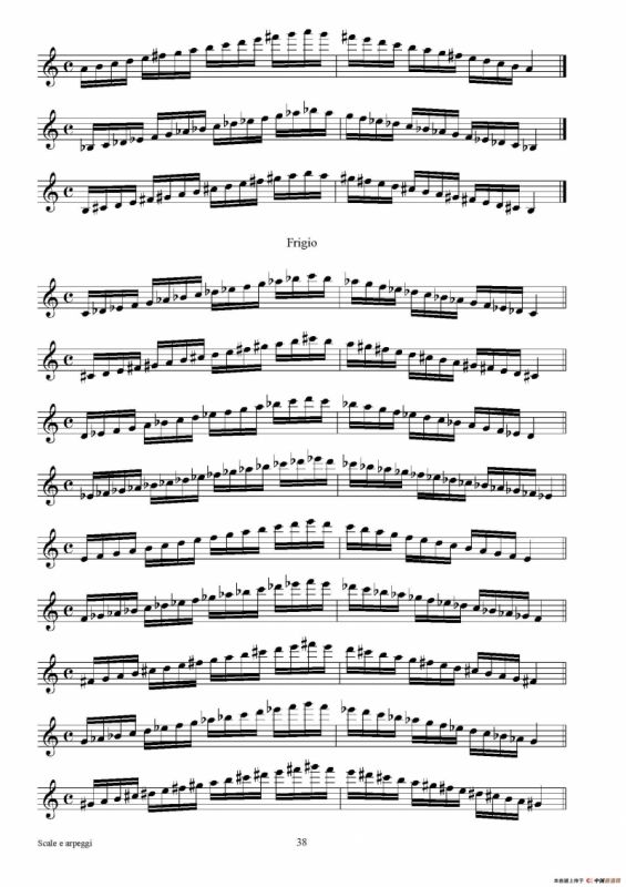 实用的萨克斯音阶练习曲集（P31——46）