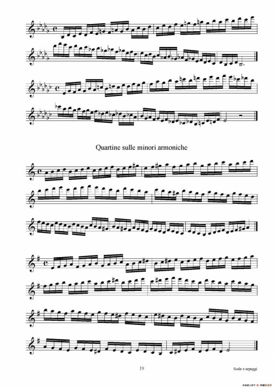 实用的萨克斯音阶练习曲集（P16——30）