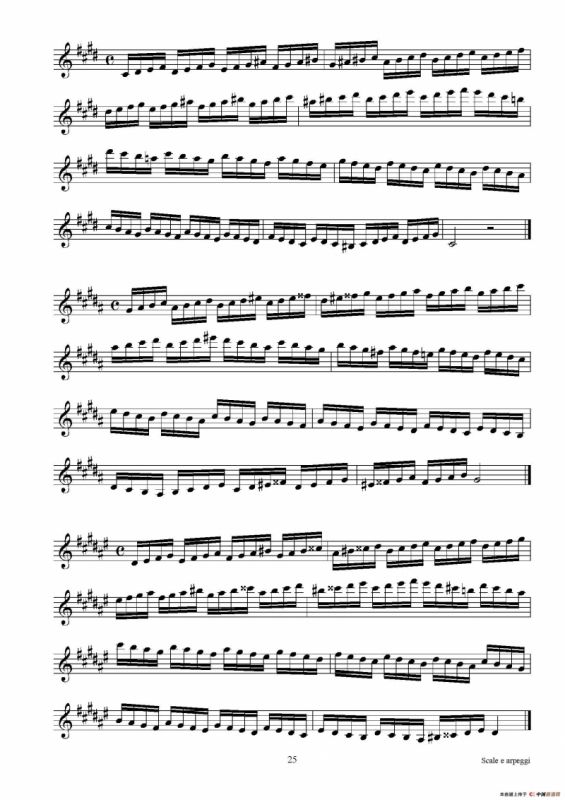 实用的萨克斯音阶练习曲集（P16——30）