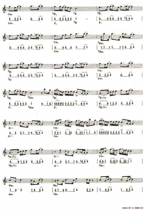 野猫布鲁斯（线简谱对照版）