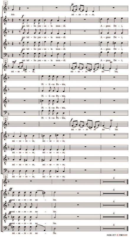 Domine Deus，Agnus Dei（萨克斯四重奏）