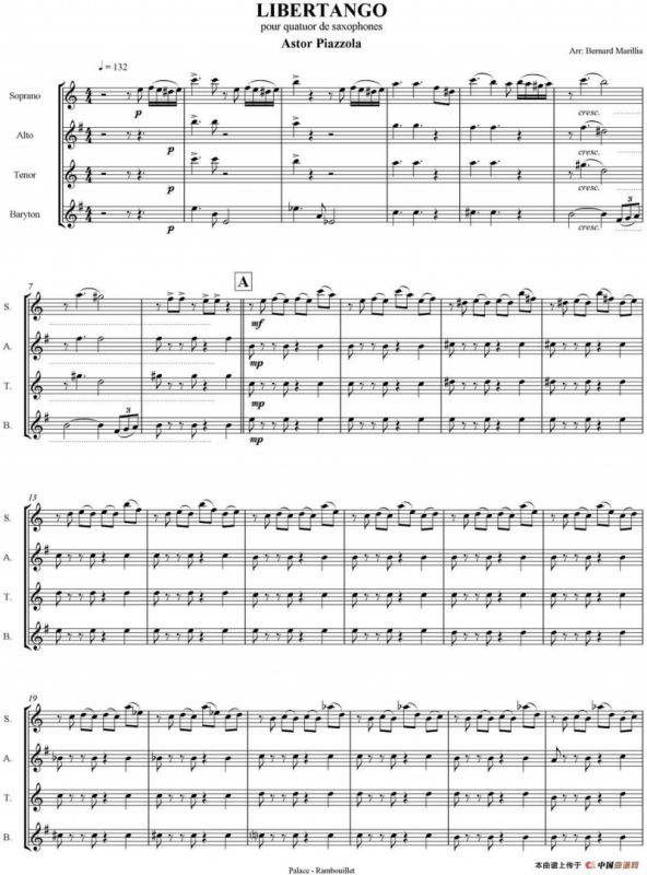 LIBERTANGO（四重奏总谱）