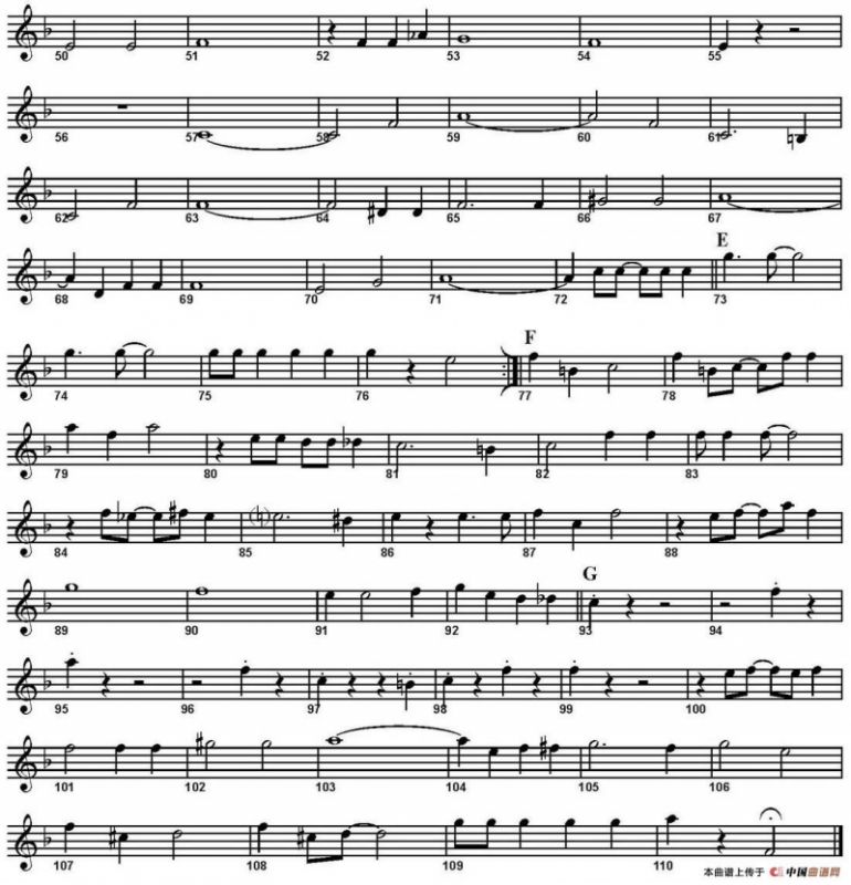 High Society（四重奏·高音萨克斯分谱）