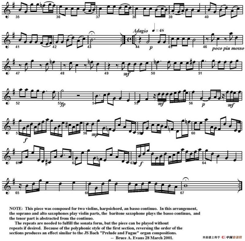 La Raspona（四重奏·高音萨克斯分谱）