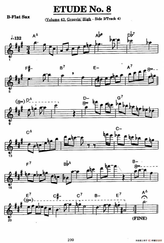 爵士乐超吹练习曲（八）