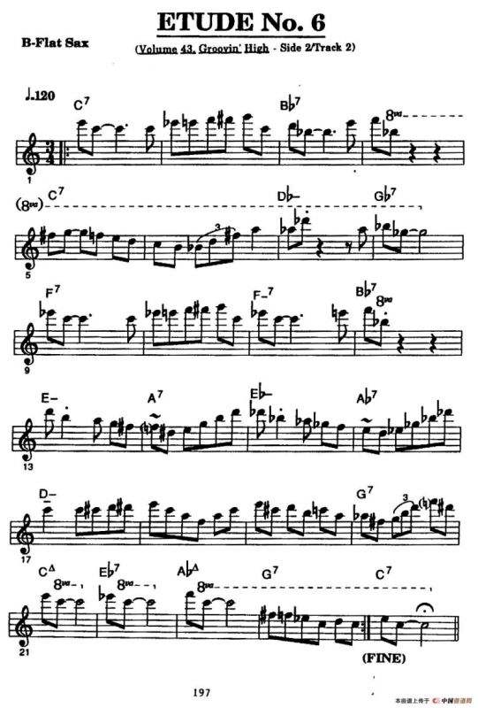 爵士乐超吹练习曲（六）