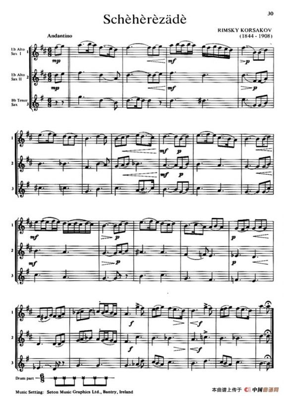 Scheherzade（三重奏）