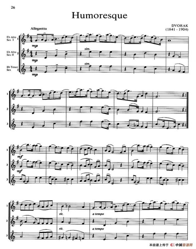 Humoresque（三重奏）