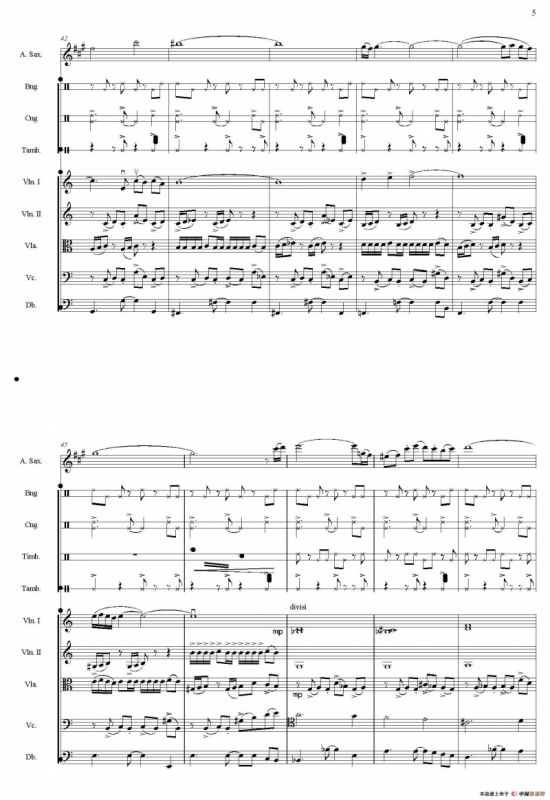 Libertango（自由探戈）（中音萨克斯+弦乐队伴奏总谱）