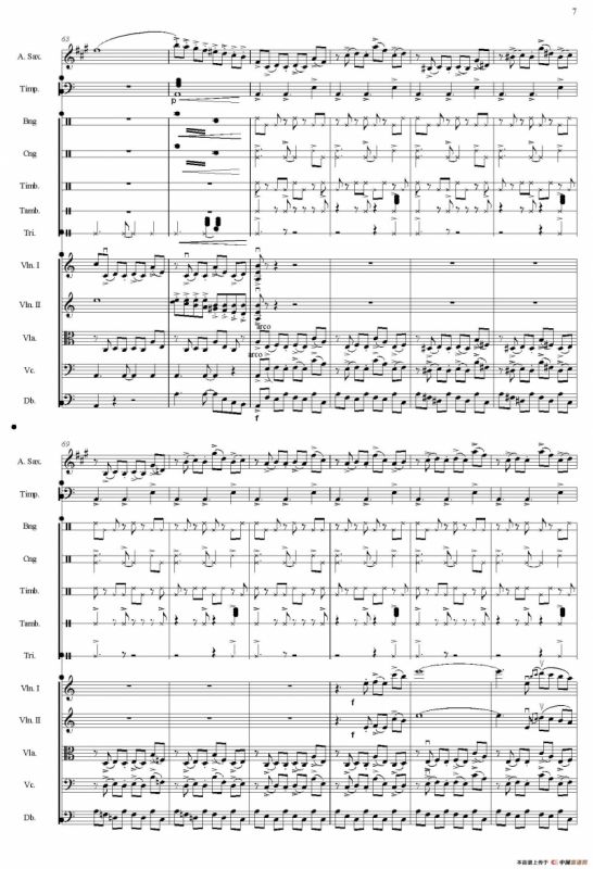 Libertango（自由探戈）（中音萨克斯+弦乐队伴奏总谱）