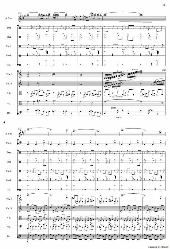 Libertango（自由探戈）（中音萨克斯+弦乐队伴奏总谱）