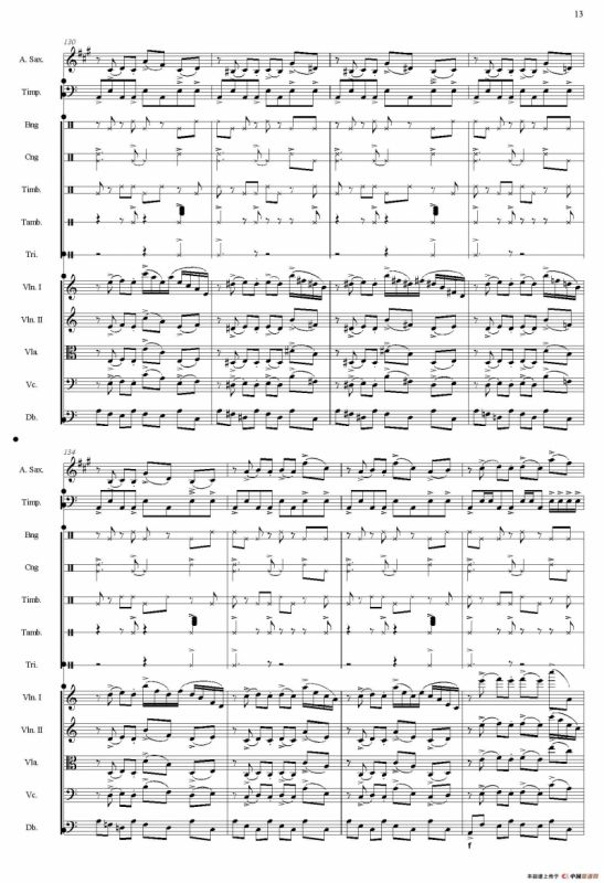 Libertango（自由探戈）（中音萨克斯+弦乐队伴奏总谱）