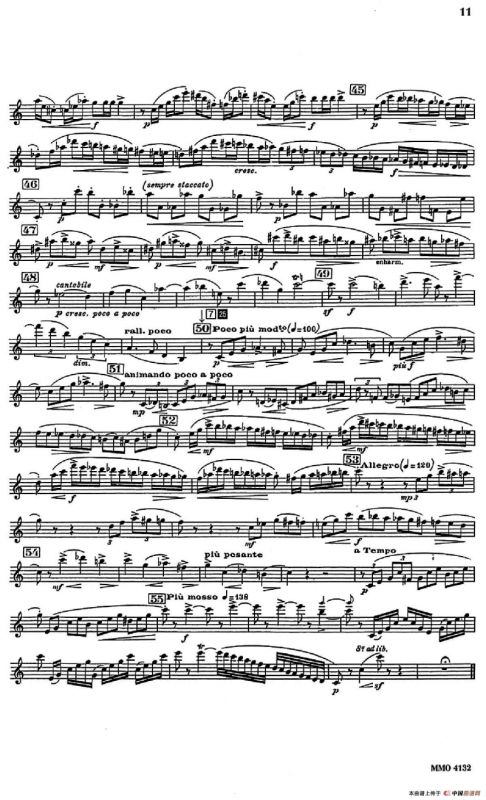 Glazunov Op.109（格拉组诺夫协奏曲Op.109）（中音萨克斯分谱）