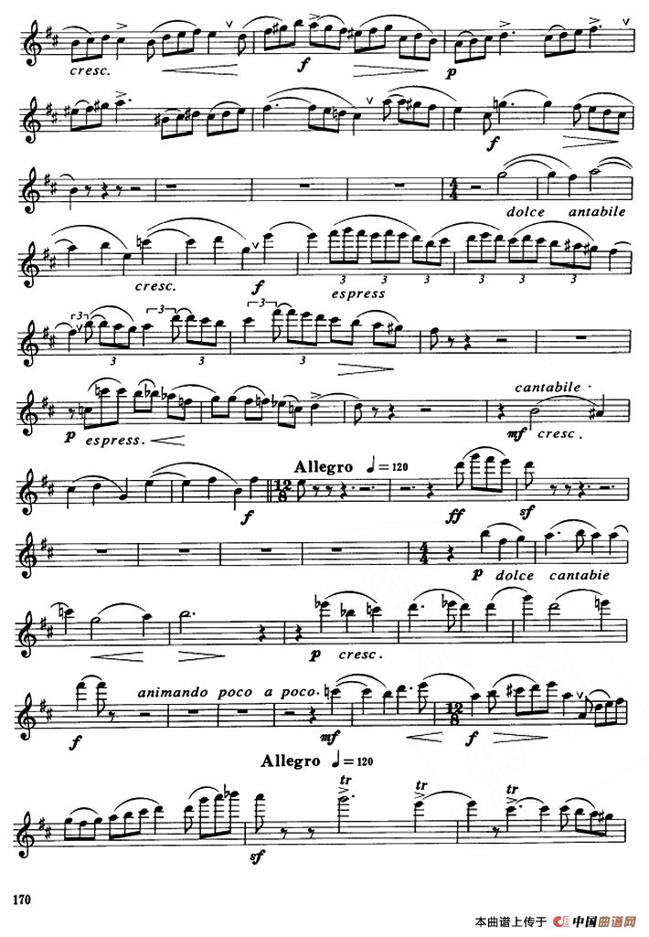 Glazunov Op.109（格拉组诺夫协奏曲Op.109）（中音萨克斯分谱）